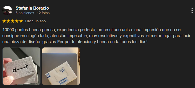 reseñas de clientes reales que avalan nuestro trabajo y atención